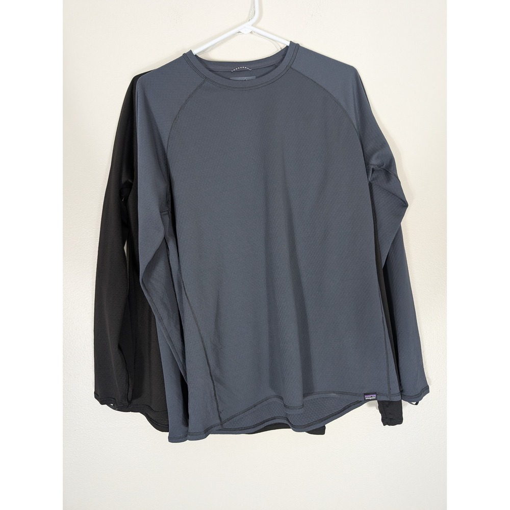 Patagonia Mens Large Lot of 2 Capilene Midweight Baselayer Long Sleeve Shirts